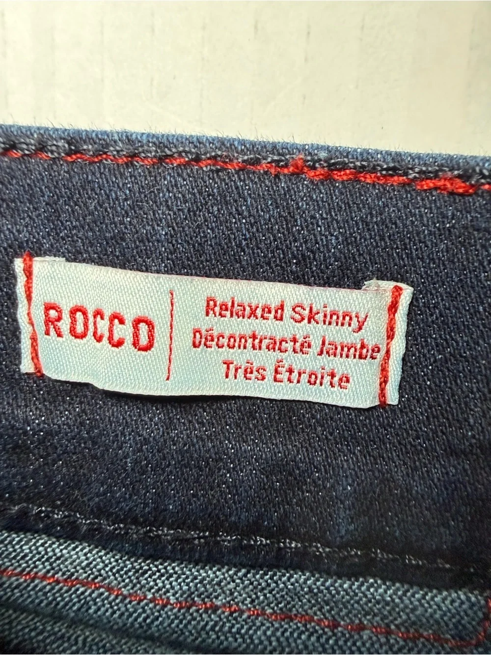 True Religion ROCCO 36x34 Relaxed Skinny Dark Wash Jeans